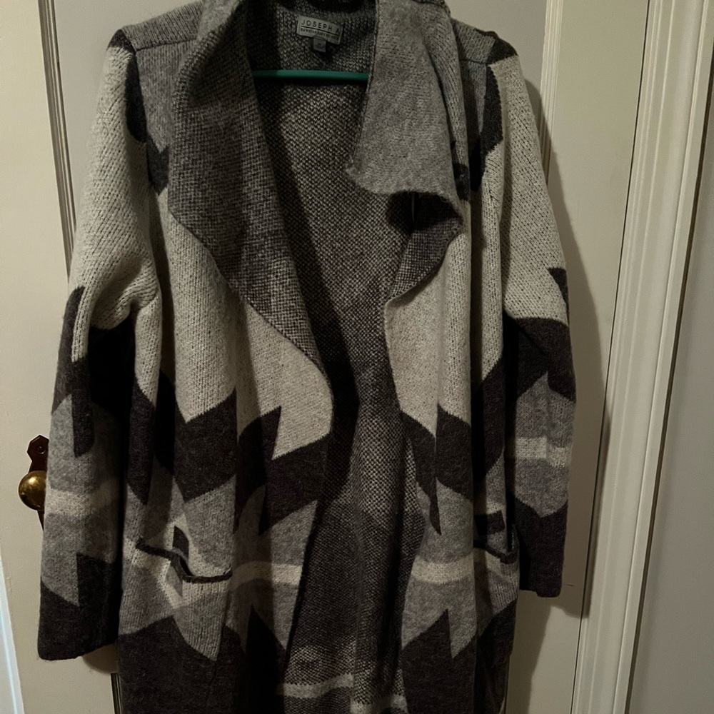 Open front tribal sweater